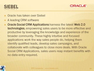 SAP, Oracle, Infor, Microsoft Dynamics - MNC ERP