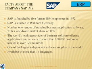 SAP, Oracle, Infor, Microsoft Dynamics - MNC ERP