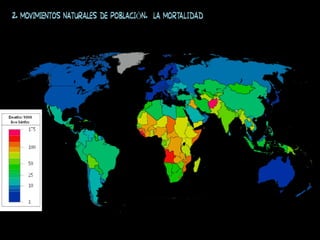 2. MOVIMIENTOS NATURALES DE POBLACIÓN. La mortalidad
 