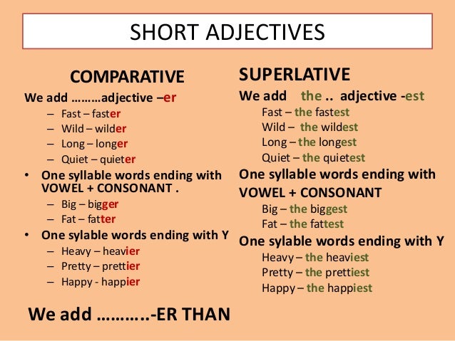 Pictures For Comparatives And Superlatives 84
