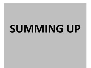 A / AN / SOME / ANY
Type of sentence Countable Uncountable
+ We need an apple
some apples
some butter
some milk
- We don’t need a tomato
any tomatoes
any rice
any sugar
? Do we need a tomato?
any tomatoes?
any rice?
any sugar?
• Use a / an with singular countable nouns.
• SOME.- with plural countable nouns and uncountable nouns in +
sentences.
• ANY.- with plural countable nouns and uncountable nouns in – or ?
sentences.
• We can also use some in ? to ask for and offerings:
– Can I have some coffee?
– Do you want some biscuits?
AFFIRMATIVE
INTERROGATIVE
NEGATIVE
SUMMING UP
 