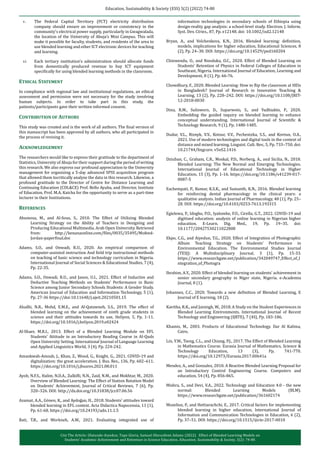 Effect of Blended Learning Models on Students'Academic Achievement and ...