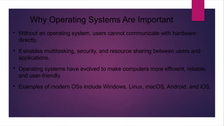 Modern Os Making Comprehensive Evolution of Operating Systems: From Batch Processing to ...