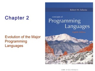 ISBN 0-321-49362-1
Chapter 2
Evolution of the Major
Programming
Languages
 