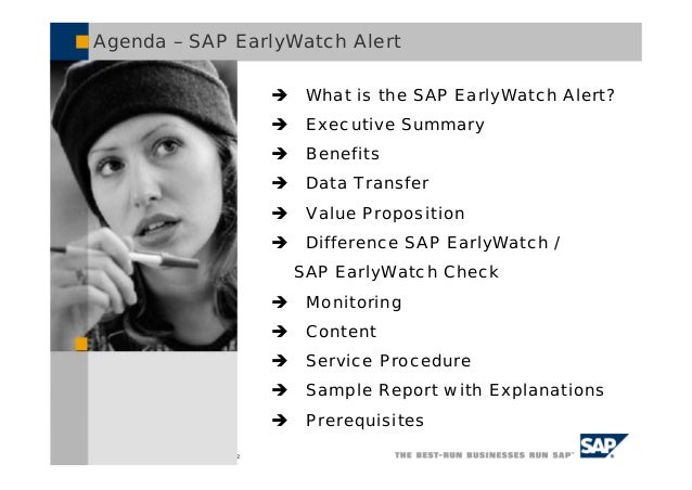 Sap Earlywatch Check