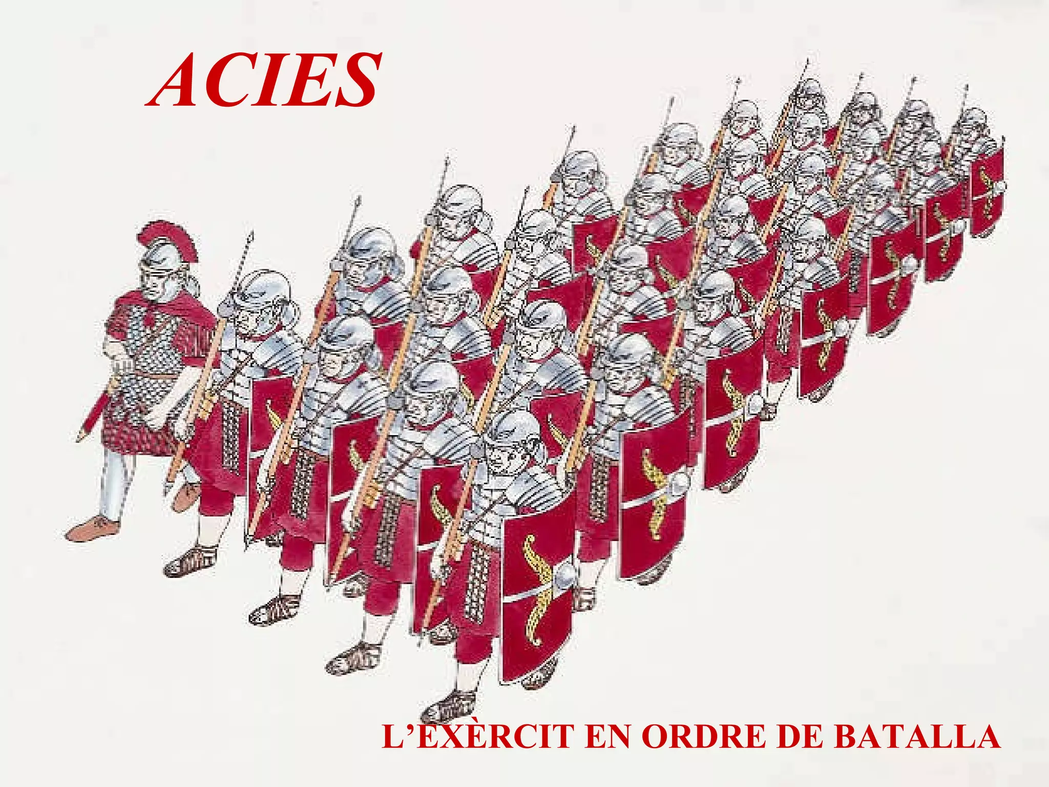 L’EXÈRCIT EN ORDRE DE BATALLA ACIES 