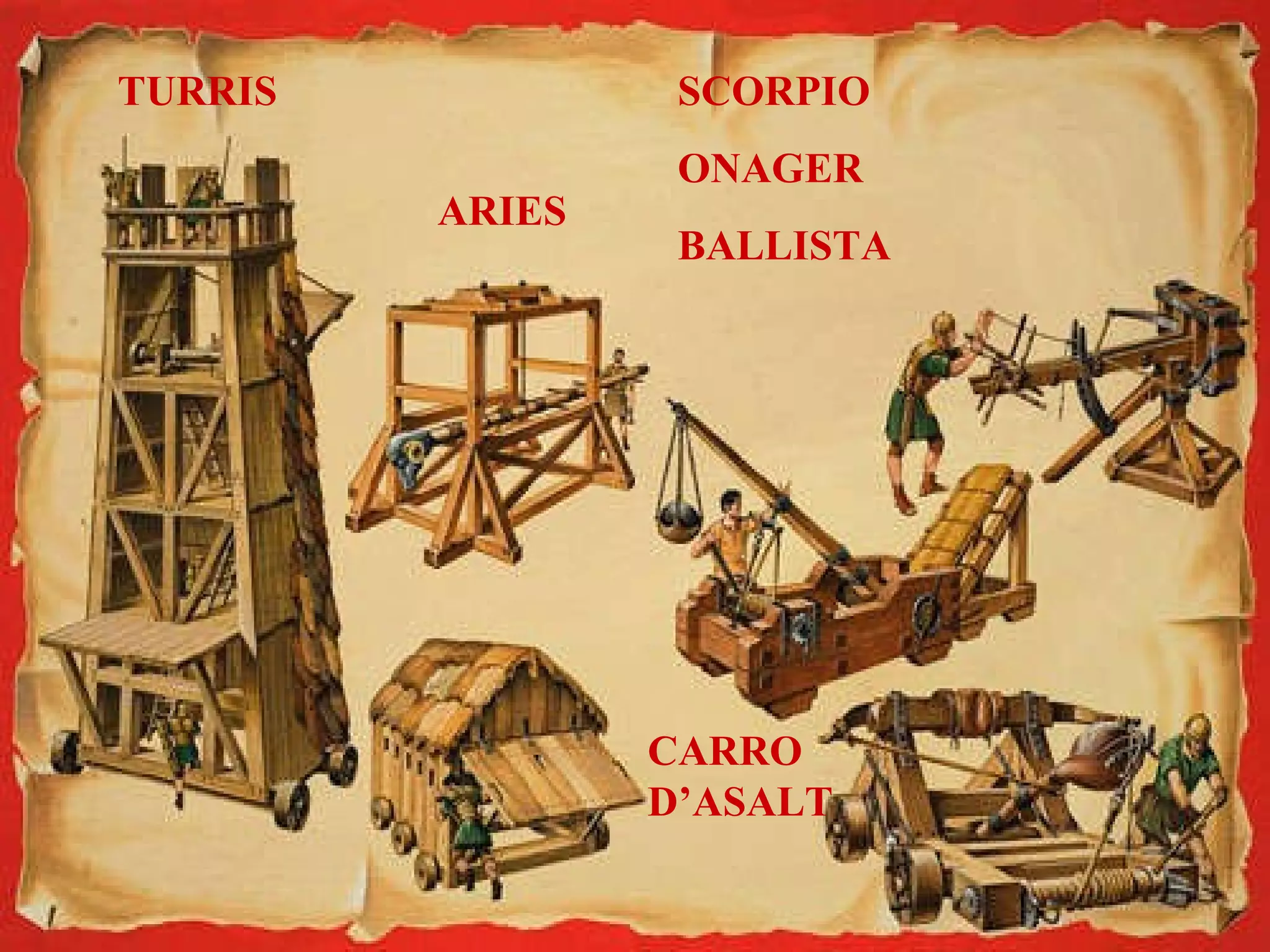 SIGNUM TURRIS ARIES CARRO D’ASALT SCORPIO ONAGER BALLISTA 