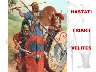 HASTATI TRIARII   VELITES 