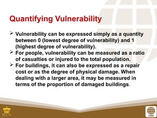 Exposure and Vulnerability Disaster Risks | PPTX