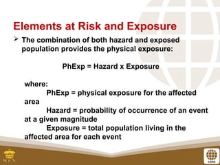 Exposure Disaster Example Exposure and Vulnerability Disaster Risks | PPTX