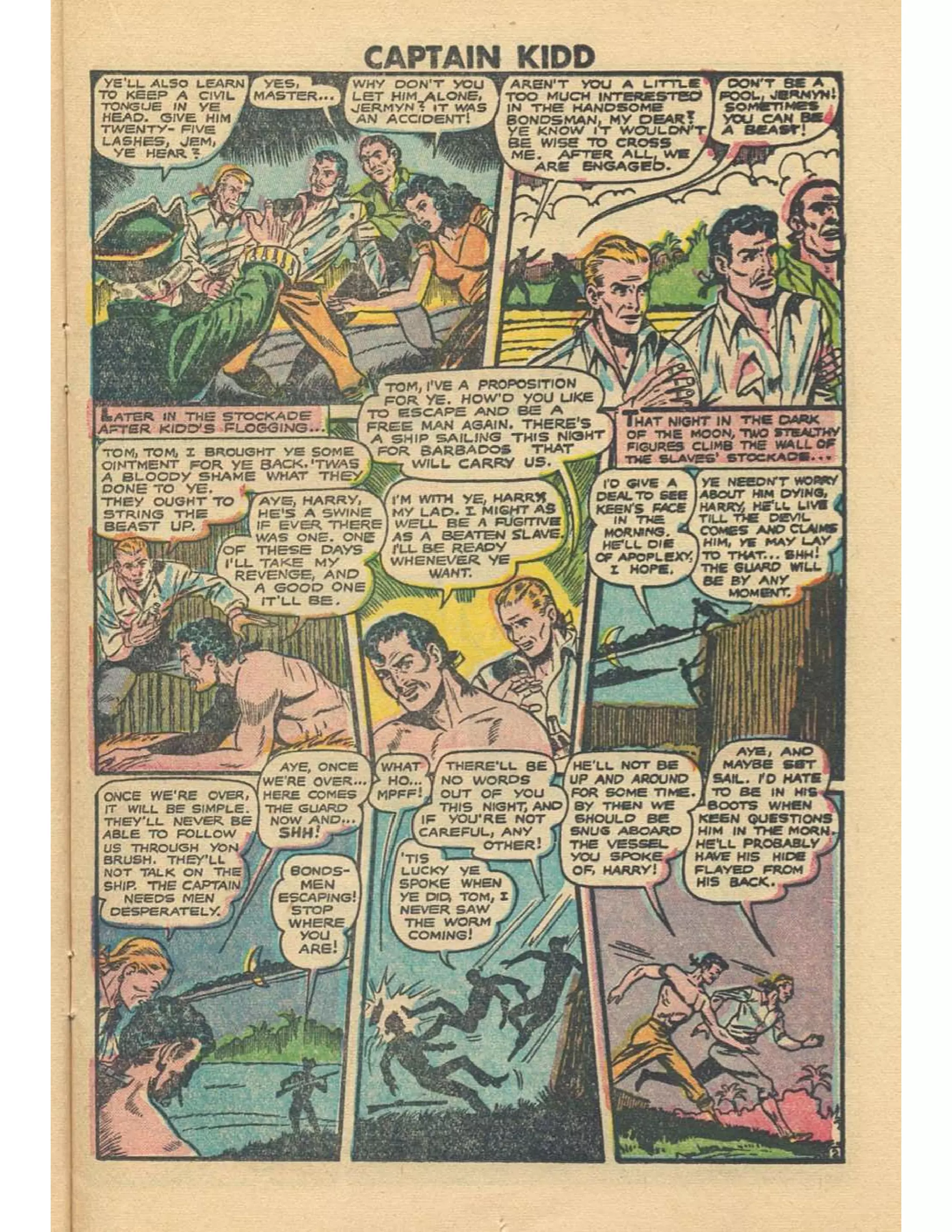 Captain Kidd With Blackbeard The Pirate