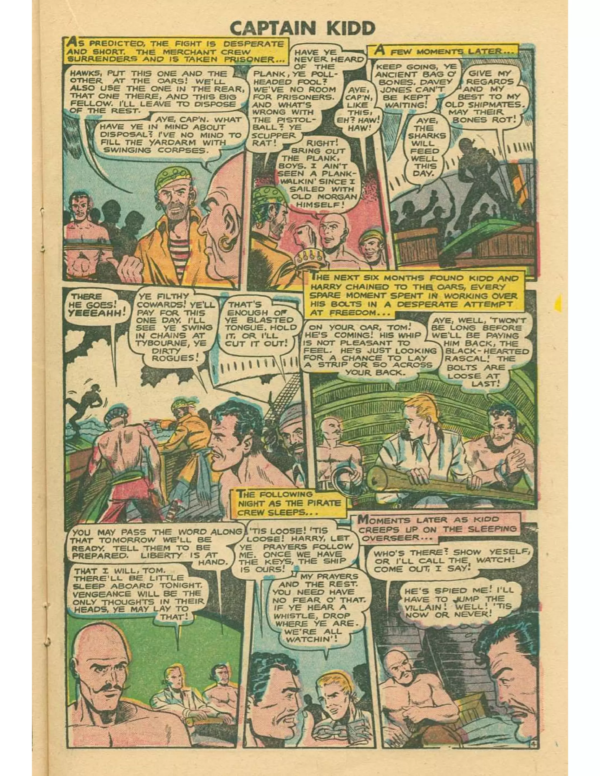 Captain Kidd With Blackbeard The Pirate