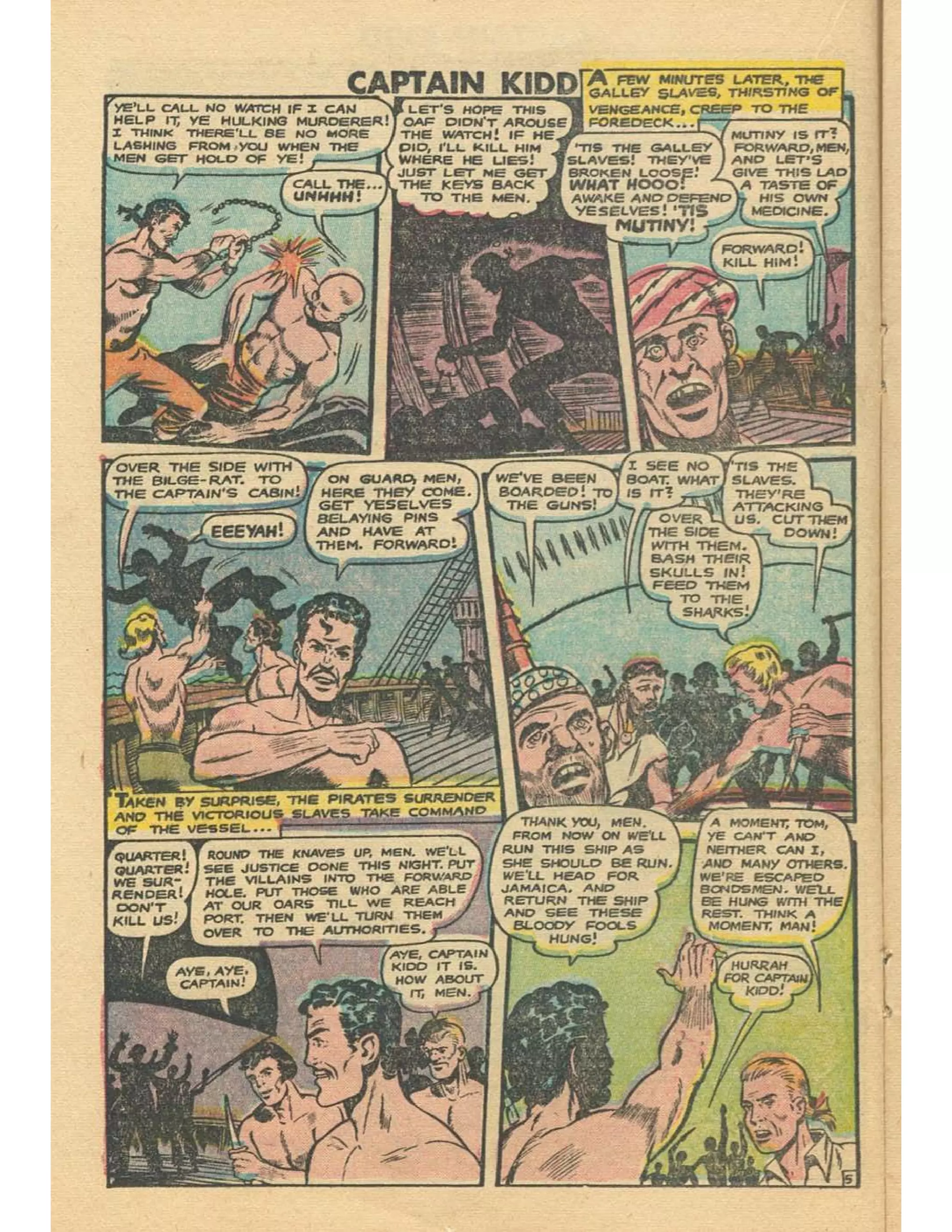 Captain Kidd With Blackbeard The Pirate