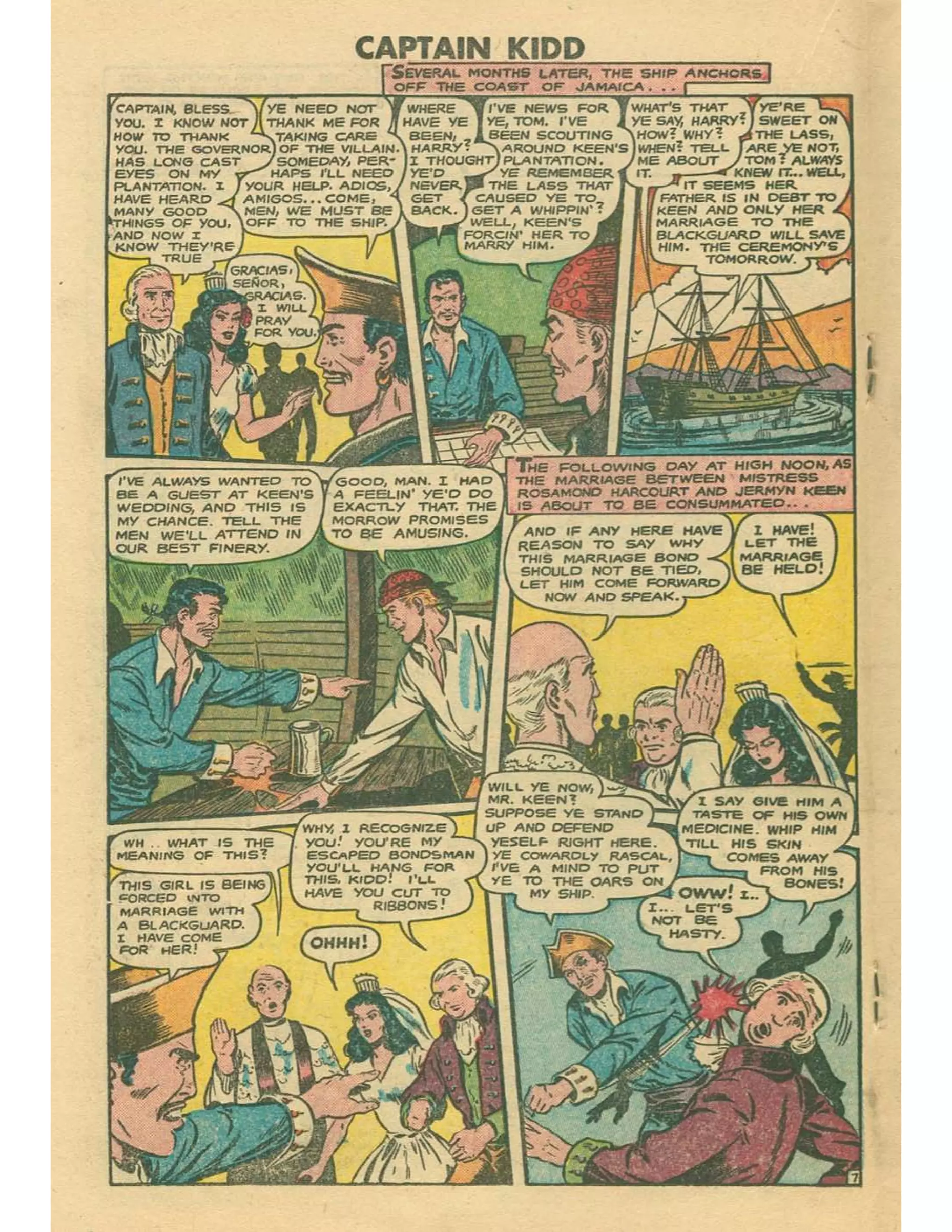 Captain Kidd With Blackbeard The Pirate