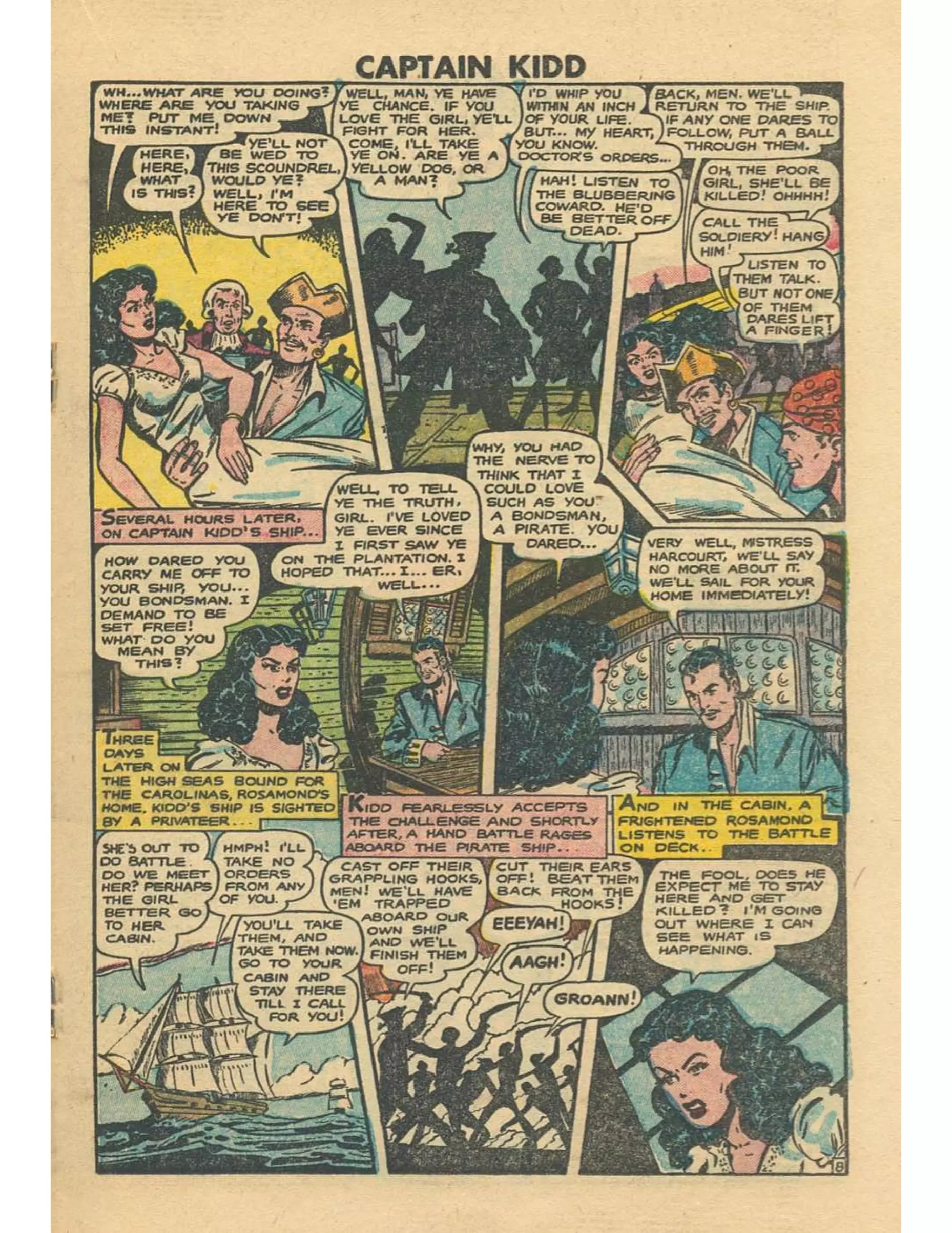 Captain Kidd With Blackbeard The Pirate