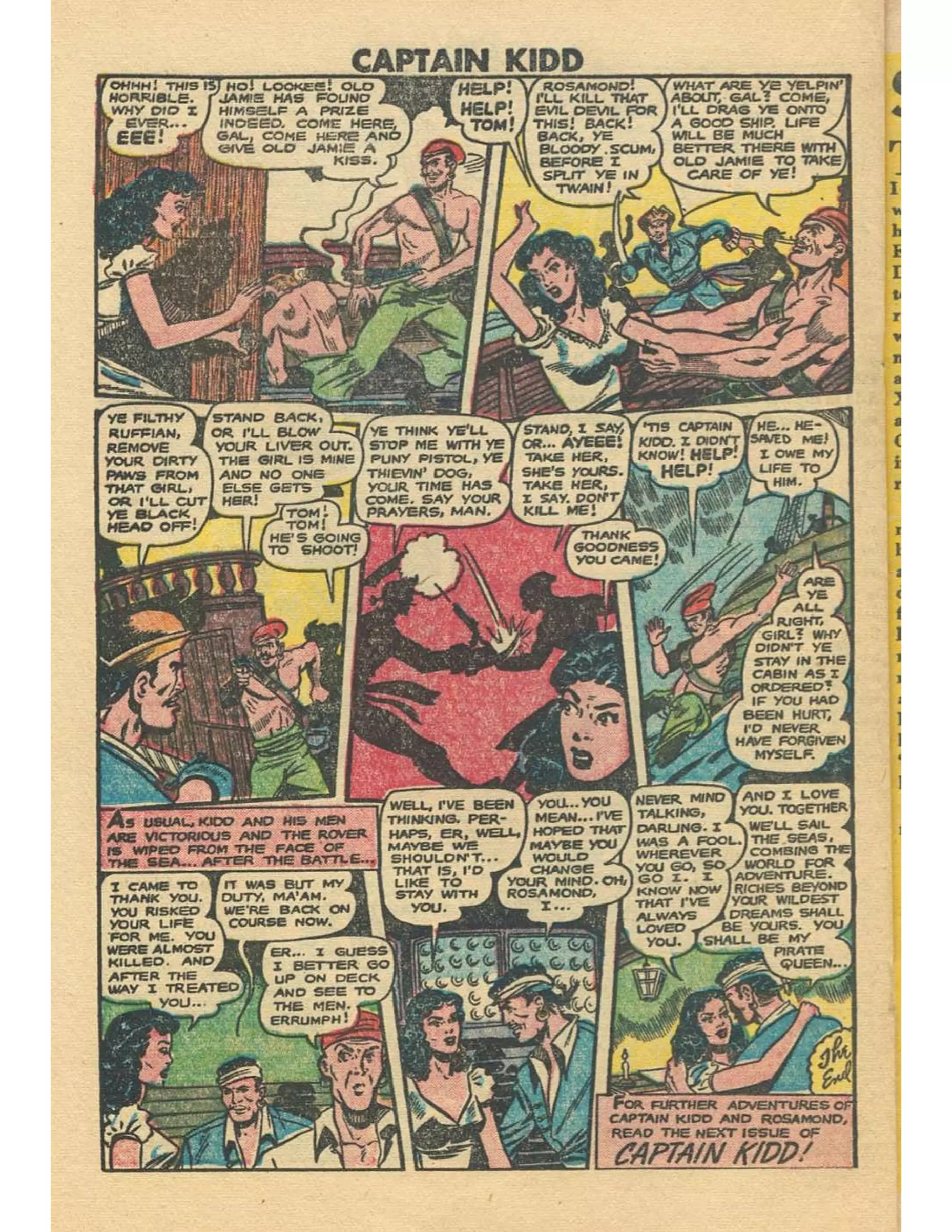 Captain Kidd With Blackbeard The Pirate