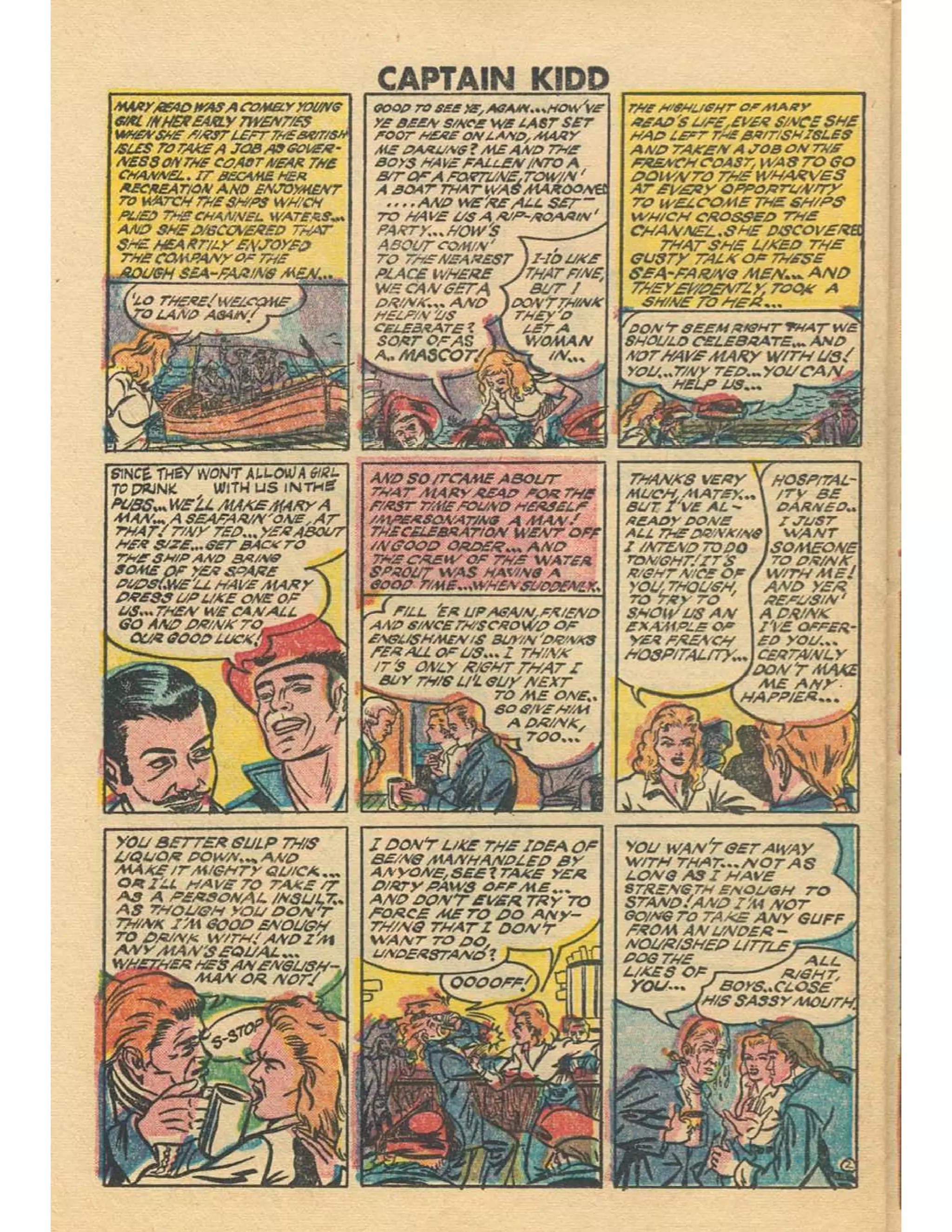 Captain Kidd With Blackbeard The Pirate