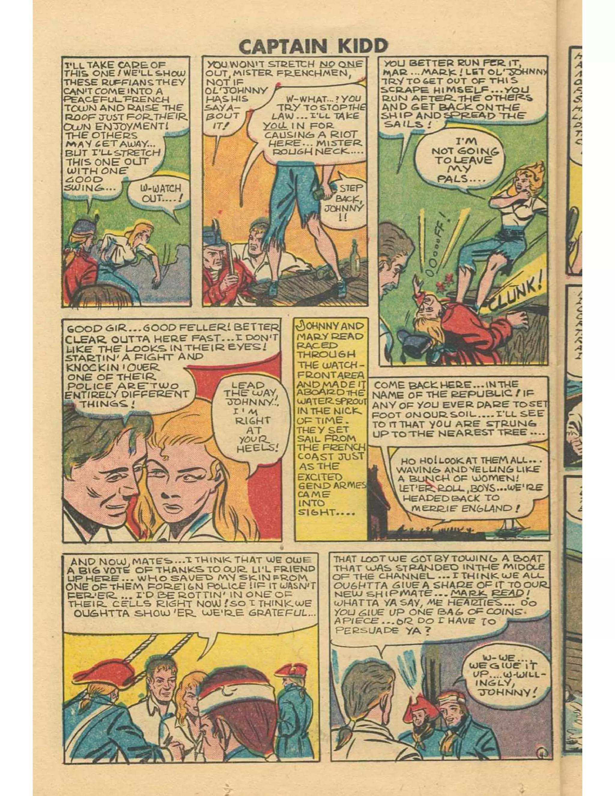 Captain Kidd With Blackbeard The Pirate