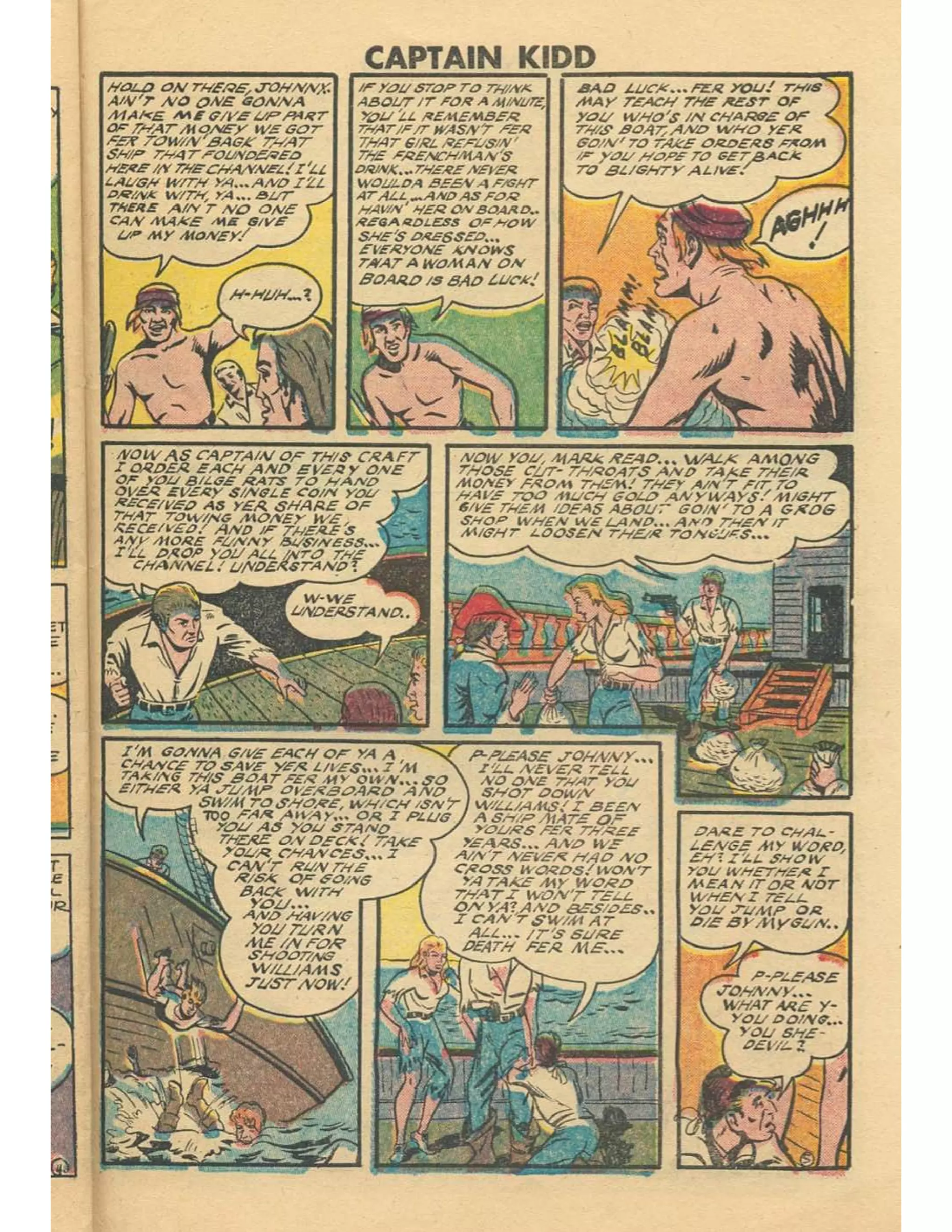 Captain Kidd With Blackbeard The Pirate