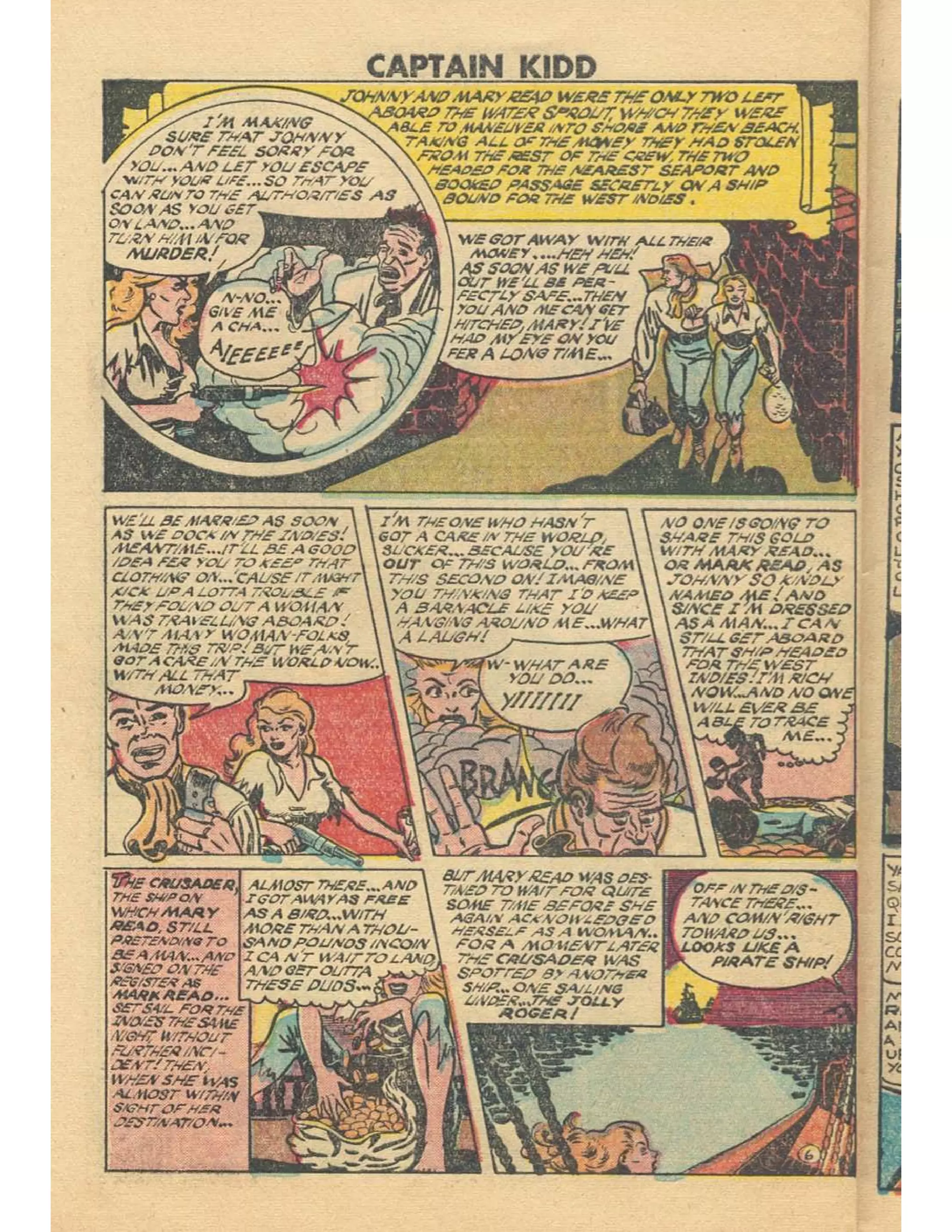 Captain Kidd With Blackbeard The Pirate