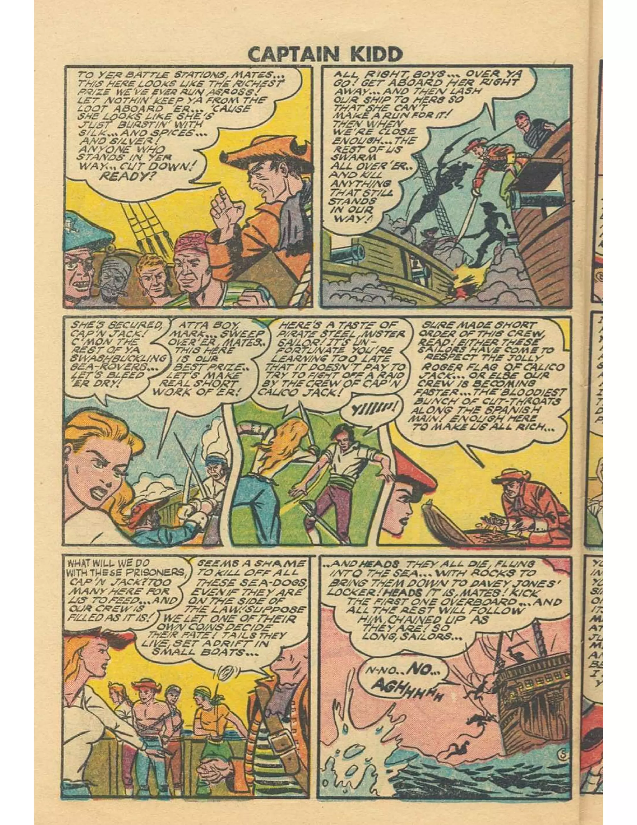 Captain Kidd With Blackbeard The Pirate