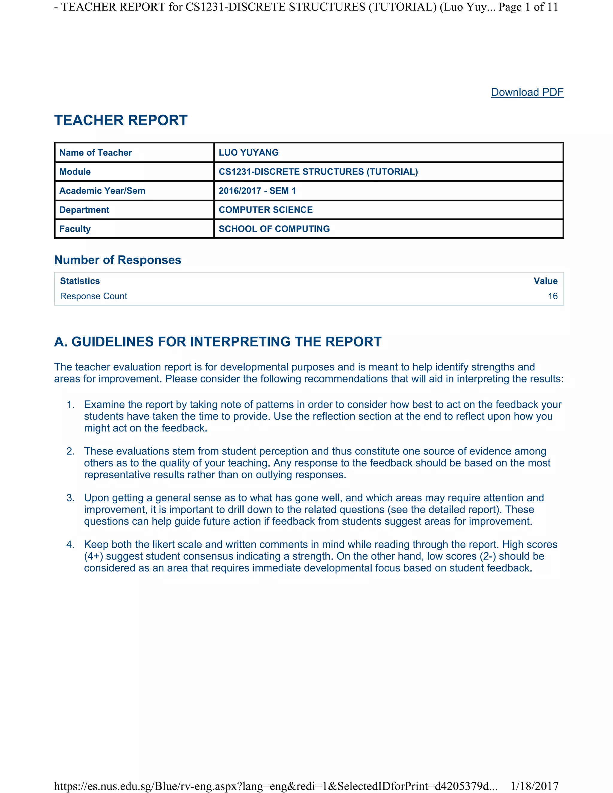 tutee feedback | PDF