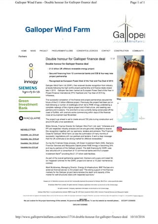 Galloper Press Release