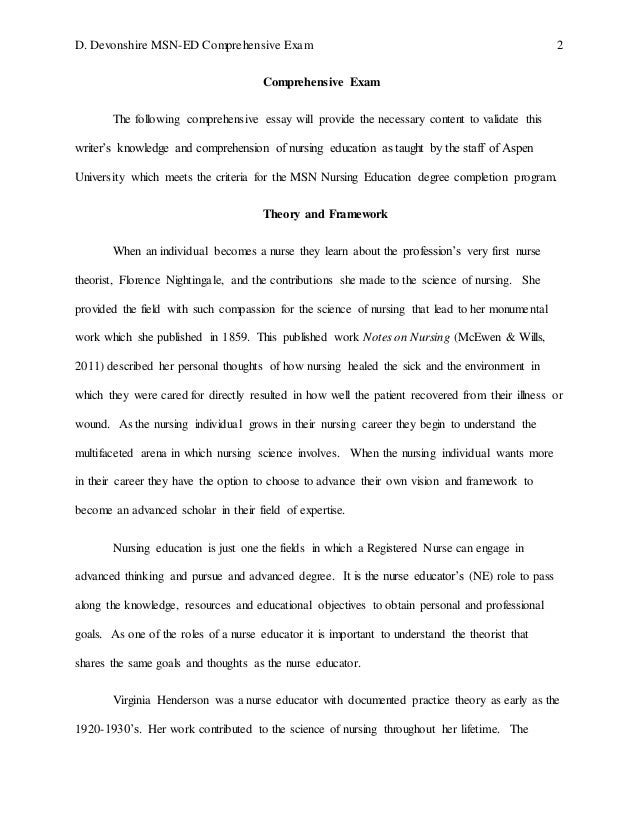 Comprehensive exam and dissertation services