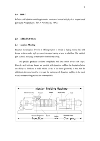 G9 Lab Project Report -Injection Molding | PDF