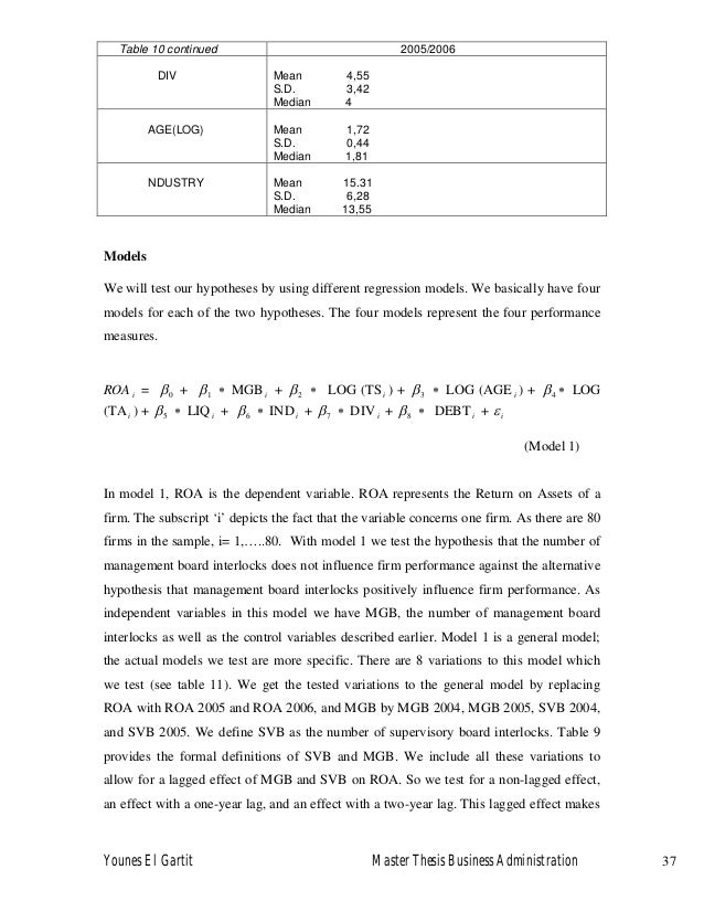 Master thesis 2006
