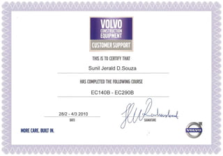 Training & Experience certificates