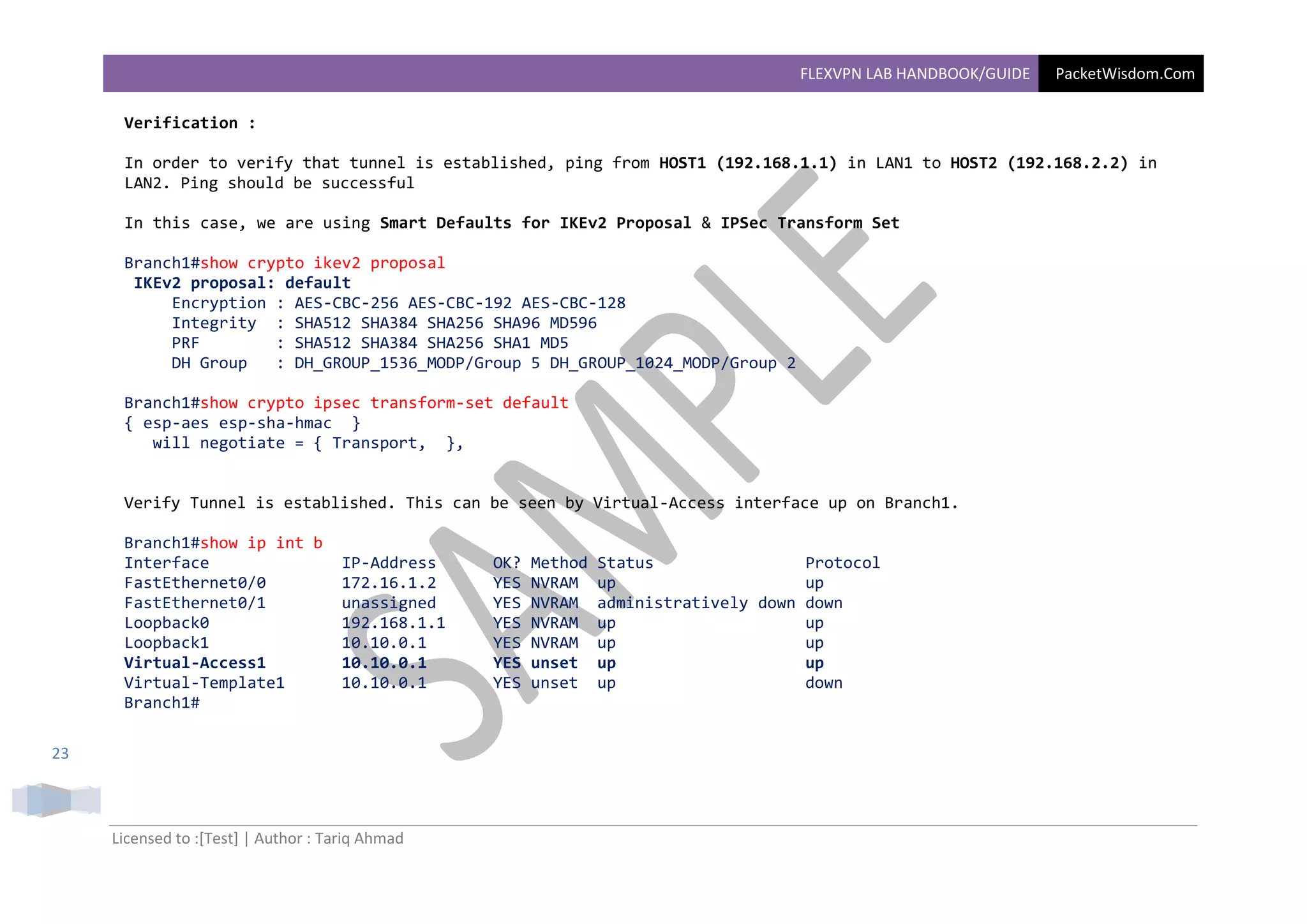 FlexVPNLabHandbook-SAMPLE | PDF