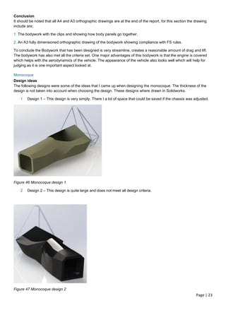 3rd Year Formula Student Frame Project Report | PDF