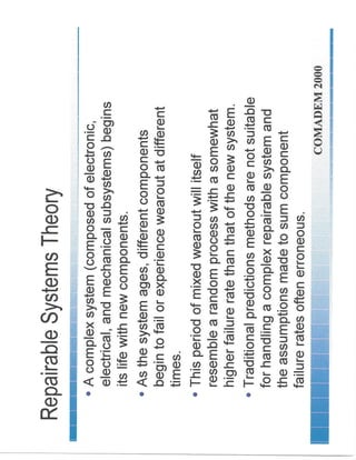 Reliability Prediction Model for Repairable Systems Dec 2000 ...
