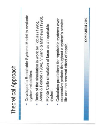 Reliability Prediction Model for Repairable Systems Dec 2000 ...