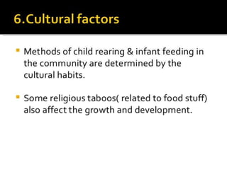 2 factors affecting growth and development