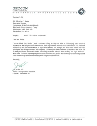 Geocon - Letter of Recommendation 2015