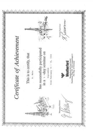 Older Certificates