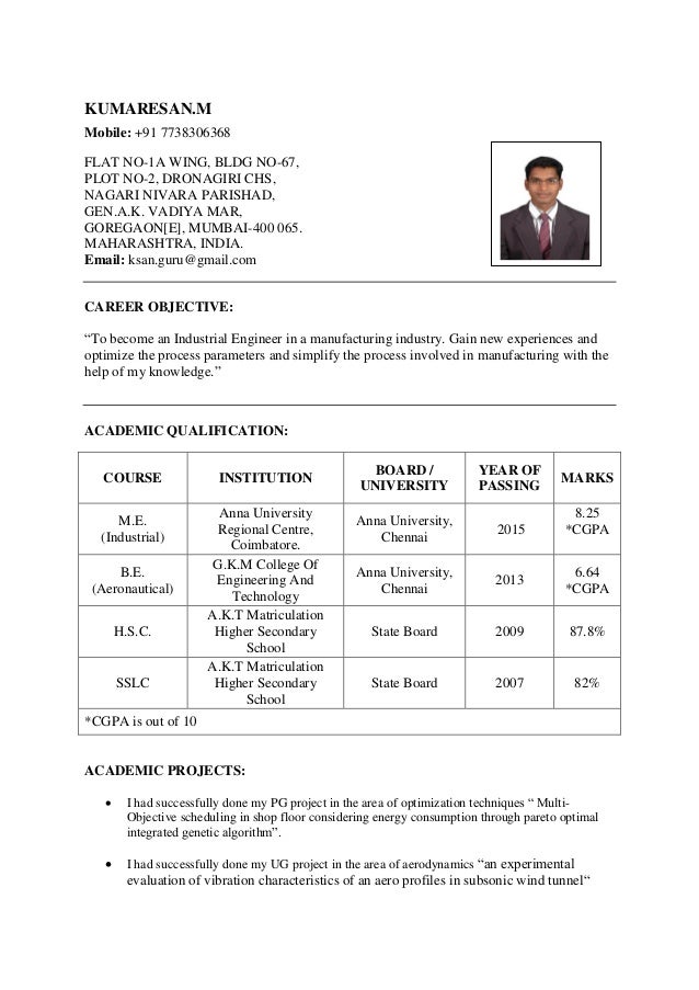 industrial engineering resume resume industrial engineer