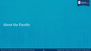About the Faculty
65
 