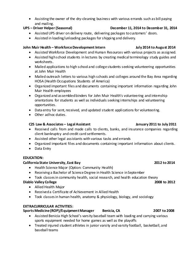 cleaning business resume