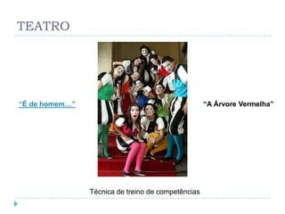 TEATRO




“É de homem…”                                       “A Árvore Vermelha”




                Técnica de treino de competências
 
