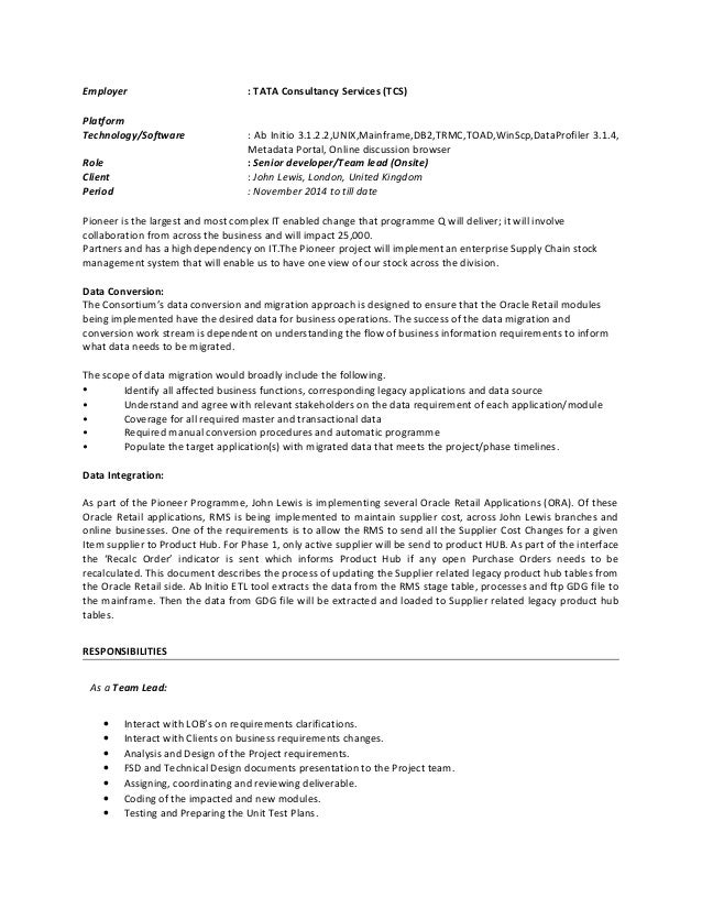 Ab initio data profiler resume