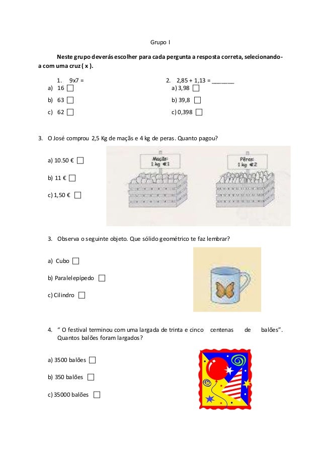 2 Ficha De Revisao Matematica 4 Ano