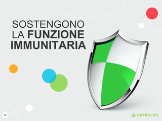 SOSTENGONO
LA FUNZIONE
IMMUNITARIA
79
 