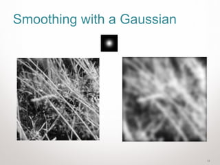 12
Smoothing with a Gaussian
 