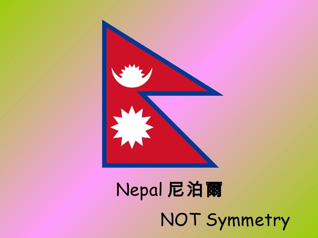 (2) flags lines of symmetry