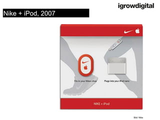 Bild: Nike 
Nike + iPod, 2007  