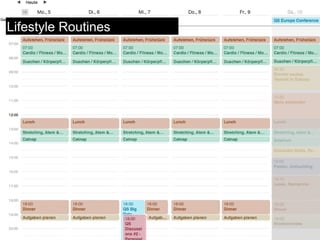 Get in Shape 
Lifestyle Routines  