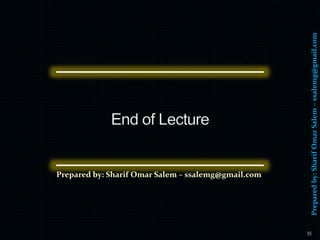 Preparedby:SharifOmarSalem–ssalemg@gmail.com
Prepared by: Sharif Omar Salem – ssalemg@gmail.com
55
 